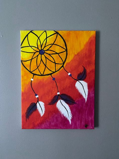 Native Paintings On Canvas, Dreamcatcher Drawing, Acrylic Painting For Kids, Watercolor Hand Lettering, Poster Rangoli, Kids Canvas Painting, Dream Catcher Art, Simple Rangoli Designs Images, Flower Drawing Design