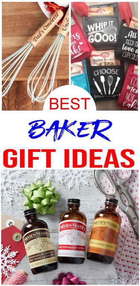 EASY Gifts For Bakers! BEST Gift Ideas For Birthdays – Christmas Gifts! Creative & Unique Cute Presents – Last Minute Ideas #gifts #christmas Baking Presents Gift Ideas, Diy Gifts For Bakers, Bakers Gift Ideas, Bakers Gift Basket Ideas, Gifts For Bakers Unique, Baking Gift Basket Ideas, Gift Ideas For Bakers, Baking Gift Basket, Cake Gift Basket