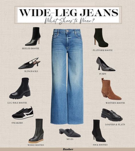 Denim Silhouettes, Jeans And Sweater, Erin Busbee, Capsule Wardrobe Women, Wide Leg Jeans Outfit, Fashion Capsule Wardrobe, Crop Flare, Diy Clothes Life Hacks, Capsule Outfits