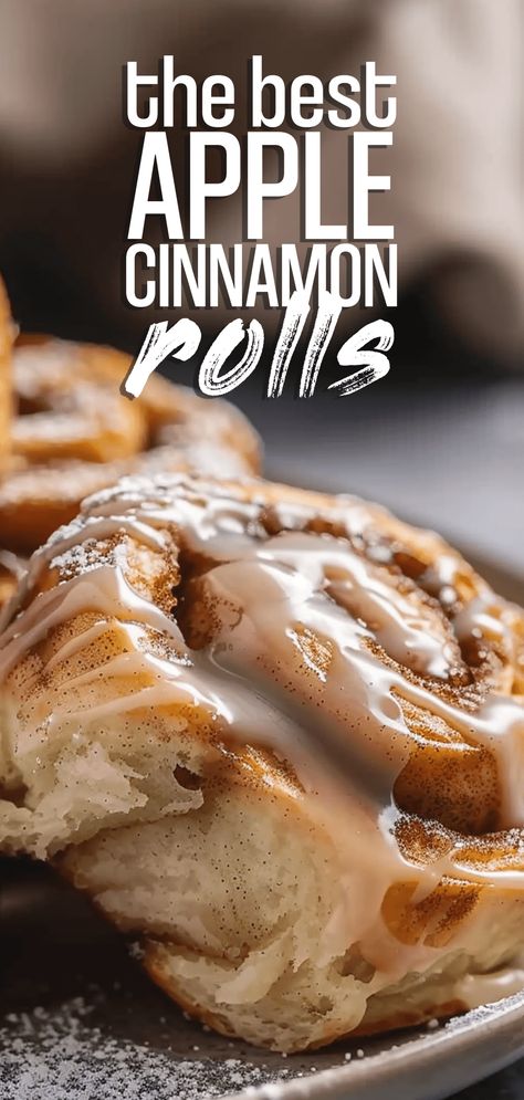 Apple Cinnamon Rolls [150 Minutes] – Chasety Best Homemade Cinnamon Rolls, Cinnamon Rolls With Cream Cheese, Cinnamon Rolls With Cream, Pecan Cinnamon Rolls, Apple Cinnamon Rolls, Homemade Cinnamon Rolls, Apple Dessert Recipes, Baked Rolls, Cinnamon Recipes