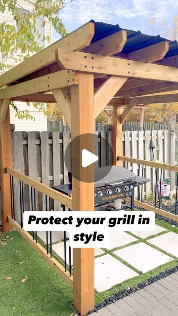 HomeDIY on Instagram: "DIY grill gazebo #pergola #gazebo #diy #homediy #build #outdoorproject #diyprojects #homeimprovements #howto #tutorial" Rustic Gazebo Ideas, Grill Gazebo Ideas Diy, Diy Grill Gazebo, Diy Gazebo Ideas, Gazebo Diy, Pergola Gazebo, Diy Gazebo, Small Grill, Gazebo Ideas