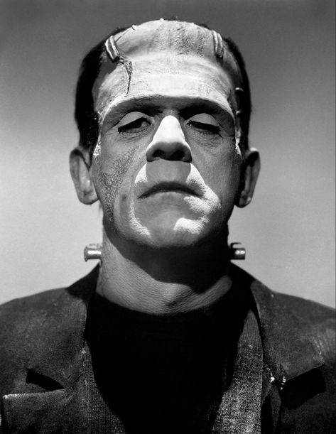 Frankenstein Pictures, Boris Karloff Frankenstein, Frankenstein Tattoo, Classic Monster Movies, Frankenstein Art, Monster Pictures, Victor Frankenstein, Famous Portraits, Boris Karloff