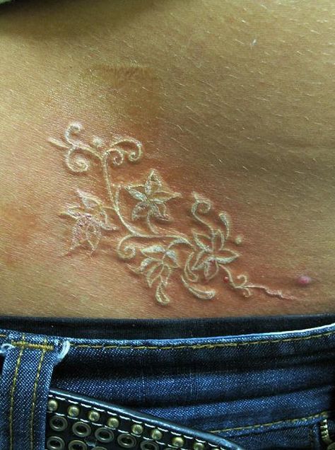 Scarification Tattoos, White Ink Tattoos Healed, Purple Tattoos, White Tattoos, White Ink Tattoo, Wicked Tattoos, Healing Tattoo, 3d Tattoos, Music Tattoo