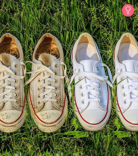 Clean White Converse, How To Clean White Converse, Clean Hacks, Homemade Toilet Cleaner, Clean Baking Pans, Cleaning Painted Walls, Glass Cooktop, Deep Cleaning Tips, Hard Water Stains