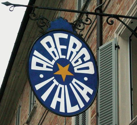 Architectural Lettering, Italian Logo, Art Deco Typography, Tour Of Italy, Hotel Signage, Italy Logo, Storefront Design, Office Pictures, Vintage Typography