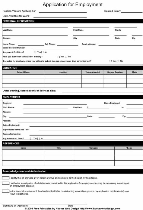 Job Application Sample, Printable Job Applications, Employment Form, Job Application Template, Application Template, Unique Jobs, Employment Application, Job Application Form, Job Employment