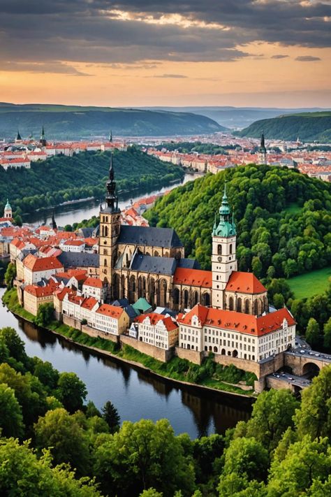 10 Must-Visit Places in the Czech Republic for an Unforgettable Trip! Czech Republic Culture, Czech Republic Castles, Prague Castle Czech Republic, Cesky Krumlov Castle, Fairytale Town, Things To Do In Prague, Czech Republic Travel, Model Railway Track Plans, Cesky Krumlov