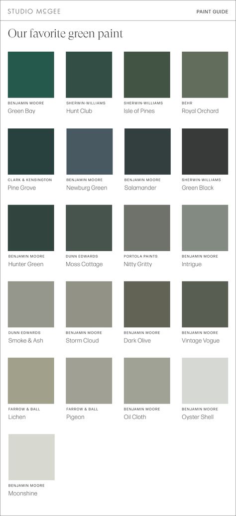 Dark Green With Grey, Dark Green Colors Palette, Shades Of Green Interior, Green Paint With Blue Undertones, Dark Green Grey Paint Color, Small Apartment Paint Colors, Dark Grey Green Paint Color, Grey Paint With Green Undertones, Green Paint Colors For Bathroom