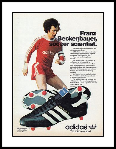 Adidas, 1979 Football Editorial, Adidas Ads, Adidas Ad, Adidas Soccer Shoes, Nike Ad, Franz Beckenbauer, Soccer Photography, Soccer Tees, Bjorn Borg