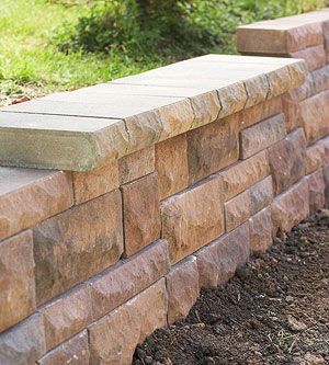 Build Landscape and Retaining Walls and Keep Them in Tip-Top Shape Diy Retaining Wall, Backyard Retaining Walls, Rock Retaining Wall, Stone Walls Garden, Building A Retaining Wall, Garden Retaining Wall, Concrete Retaining Walls, Stone Retaining Wall, Landscaping Retaining Walls