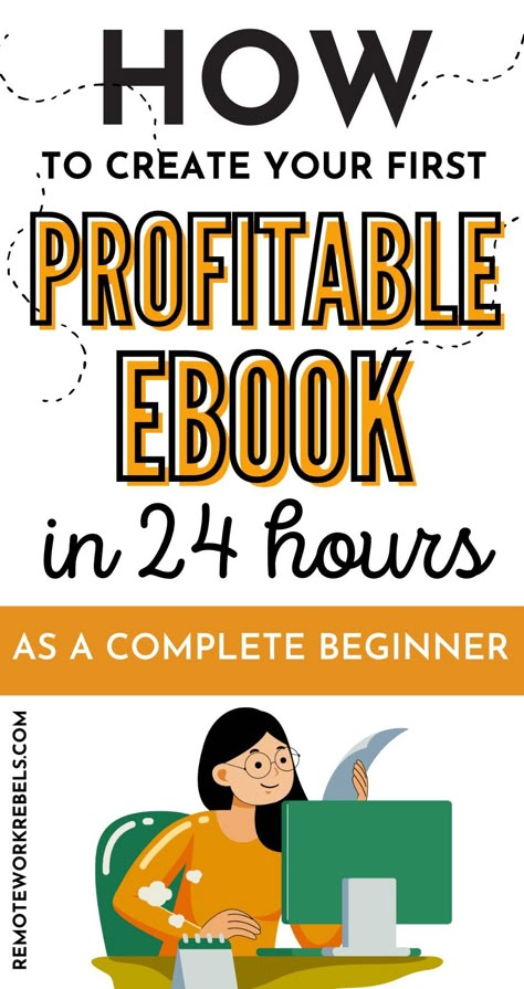 Interested in making passive income from eBooks? Once an eBook is created, you can sell it over and over again. Follow this guide on how to create and sell an eBook in 24 hours, even with no experience. How to make money from eBooks | Make money selling eBooks. Making Money Writing Ebooks, How To Make An Ebook In Canva, How To Make Notebooks To Sell On Amazon, How To Sell Books Online Tips, How To Sell A Course, Ebook Topics That Sell, E Books Free Website, How To Create Ebook, Ebook Topics Ideas