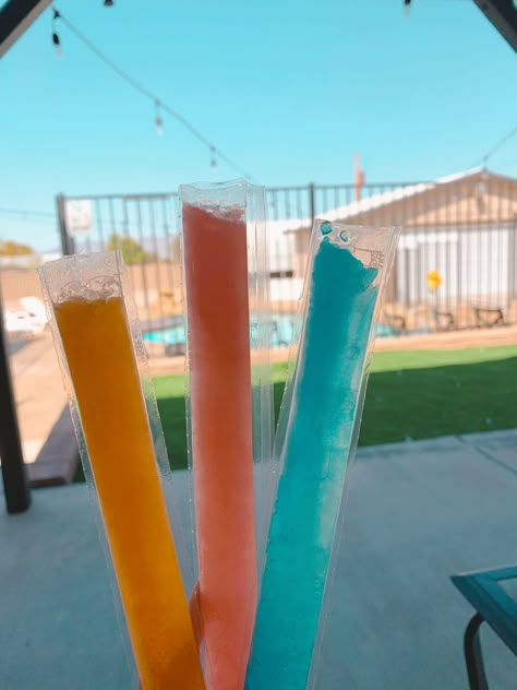 #summertime#popsicle#takemeback Aesthetic Popsicles, Popsicles Aesthetic, Popsicle Aesthetic, Popsicle Photography, Pop Cycles, Summer Entertaining Food, Sleepover Kit, Beach Needs, Summer Entertaining Recipes