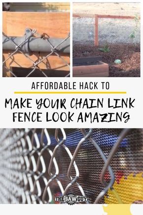 Cyclone Fence Privacy Ideas, Adding Privacy To Chain Link Fence, Chain Link Fence Ideas Cover Up Cheap, Chain Link Fence Ideas Cover Up, Painted Chain Link Fence, Chain Link Fence Cover, Decking Designs, Chain Link Fence Privacy, Black Chain Link Fence