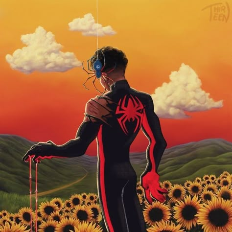 Into The Spiderverse, Miles Morales Spiderman, Flower Boy, Spider Girl, Across The Spider Verse, Miles Morales, The Spider, Tyler The Creator, Spiderman Art