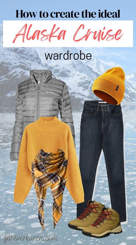 Outfits For Alaska, Alaska Cruise Wear, What To Wear For Dinner, Cruise Ship Tips, Cruise Ship Outfits, Alaska Cruise Packing List, Alaska Outfits, Alaska Cruise Excursions, Alaska Travel Cruise