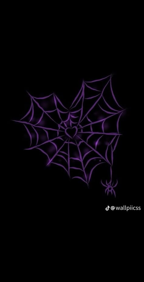 Spider Web Wallpaper, Web Wallpaper, Purple Spider, Spider Man Wallpaper, Spiderman Spider, Black And Purple, Purple Wallpaper, Spider Web, Wallpaper Ideas