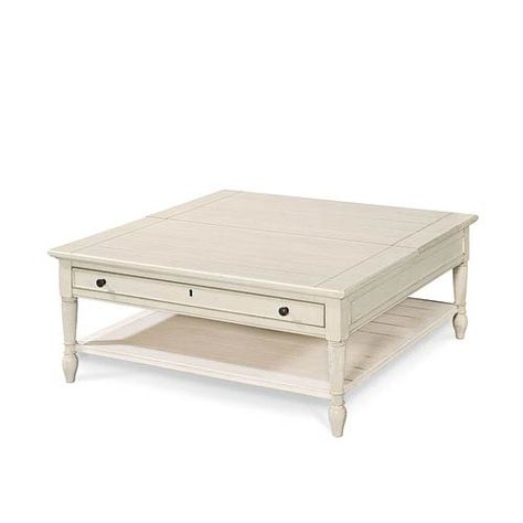 Universal Furniture Summer Hill White Lift Top Cocktail Table 987839 | Bellacor Payton Coffee, Shabby Chic Bedrooms Decorating Ideas, Bright Living Rooms, 4 Piece Living Room Set, Farmhouse Style Coffee Table, White Round Dining Table, Pastel Living Room, Summer Hill, Contemporary Retro