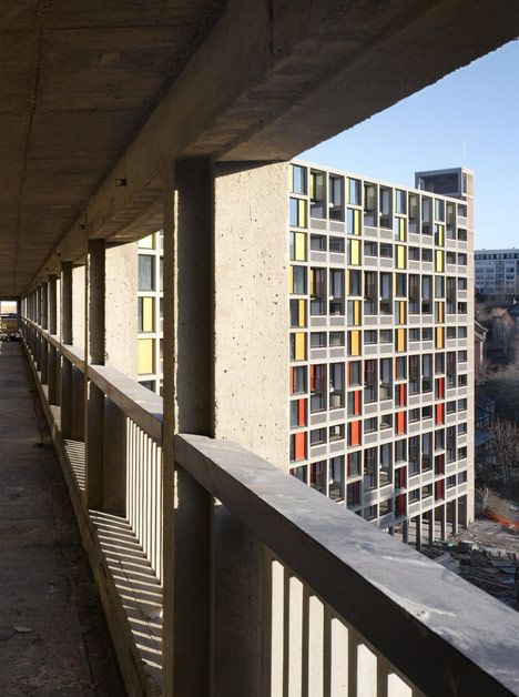 Park Hill Phase 1 by HawkinsBrown and Studio Egret West Housing Estate, Architectural Review, Brutalism Architecture, Minimalist Modern Art, Urban Housing, Brutalist Buildings, British Architecture, Park Hill, Social Housing