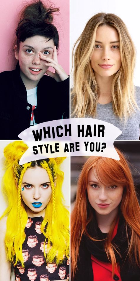 Take this fun quiz to find out what hair style fits your personality best! What Haircut Should I Get Quiz, Fun Games With Friends, Hair Quizzes, What Haircut Should I Get, Shopping Quiz, Haircut Quiz, Hairstylist Humor, Hairstyles Juda, Hear Style