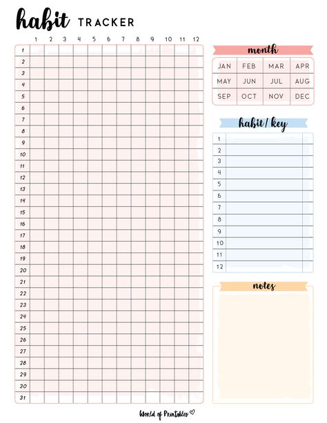 2024 Habit Tracker, Monthly Habit Tracker Template, Year Long Habit Tracker, Habit Tracker Template Free Printable, Journal Layout Templates, Series Tracker Printable, Daily Habit Tracker Printable, Yearly Habit Tracker, Monthly Habit Tracker Printable