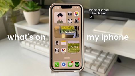 minimalist and functional phone set up | what's on my iPhone 13 (2023) What’s On My Phone, What’s On My Iphone, My Iphone Wallpaper, What's On My Iphone, Whats On My Iphone, Notion Planner, My Iphone, Apple Ios, Royalty Free Music