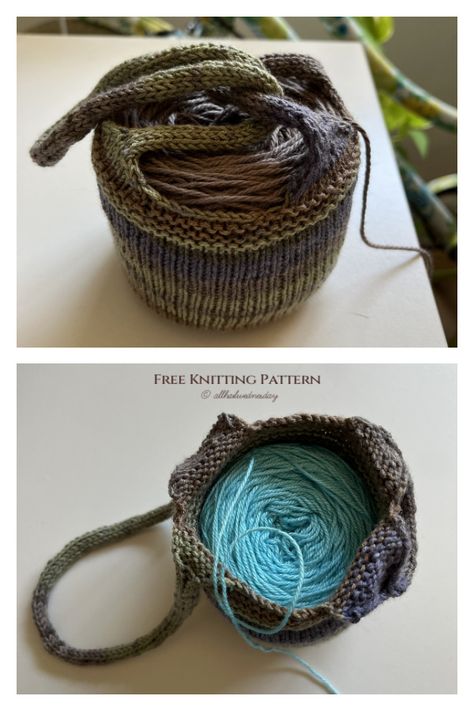 Knitted Pouch Pattern, Knit Accessories Patterns Free, Knitting Project Bag Pattern Free, Knit Bag Pattern Free, Knit Bag Pattern, Knit Pouch, On The Go Bag, Knitting Things, Knitting Bag Pattern