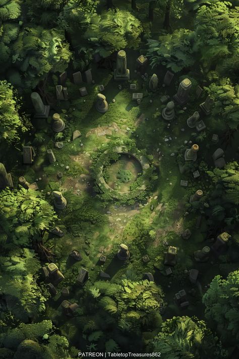 Step into the Enchanted Glade battle map for DND adventure! Dive into a mystical forest setting perfect for RPG gameplay. Discover more immersive maps on Patreon. #DND #RPG #BattleMap #DNDMaps #TabletopGaming #Patreon Dnd Jungle Village Map, Dark Forest Battle Map Dnd, Dnd Dark Forest Map, Dnd Forest Battle Map, Dnd Battle Maps Forest, Dnd Maps Forest, Dnd Forest Map, D&d Maps, Dnd Dungeon Maps