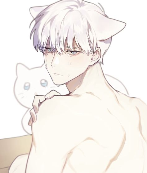 Anime Fox Boy, Anime Cat Boy, Neko Boy, Animated Man, Japon Illustration, Cat Boys, Anime Cat, 판타지 아트