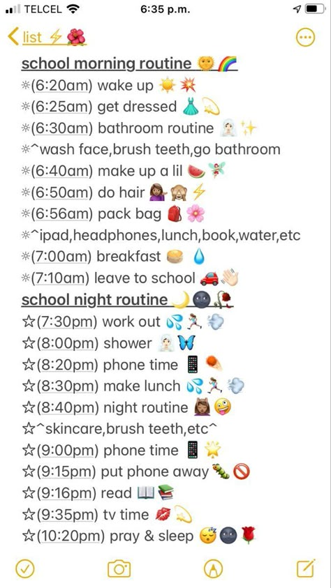 Week Routine, School Night Routine, Morning School, School Routine For Teens, Routine School, Morning Routine School, Daily Routine Planner, Morning Routine Checklist, School Checklist