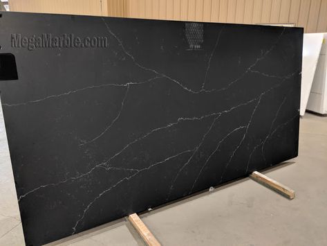 Black Quartz Countertops Slabs Dark Quartz Kitchen Countertops, Black Quartz Kitchen Countertops, Black Quartz Countertop, Black Quartz Countertops, Quartz Backsplash, Quartz Kitchen Countertops, Black Countertops, Minimalist Apartment, Quartz Kitchen