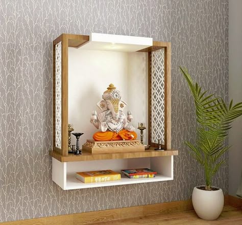 Pooja Altar, Dev Ghar, Open Terrace, Puja Mandir, Home Decor Indian, Mandir Design, Prayer Corner, Temple Design For Home, Modern Cupboard Design