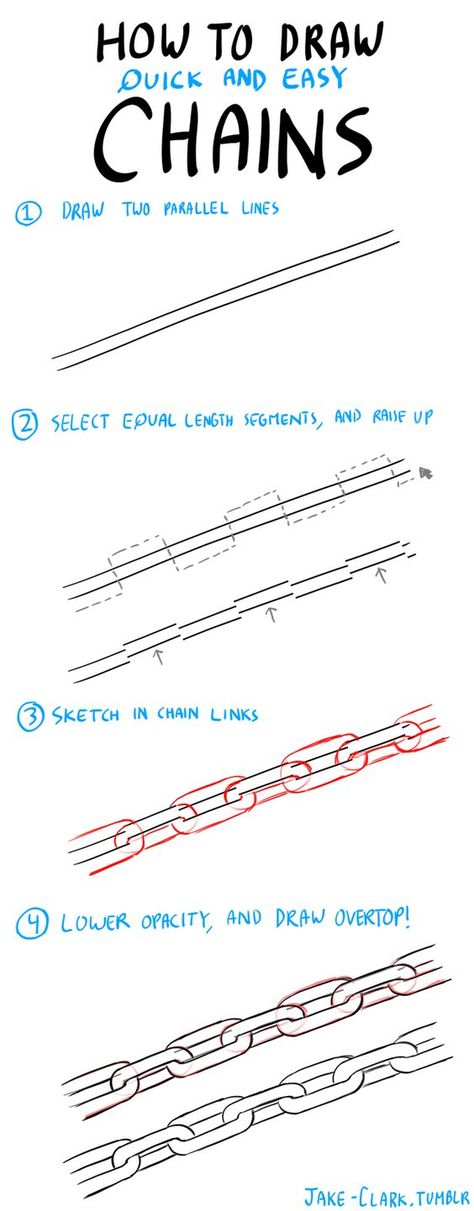 How to draw chains: How To Draw Chains, Easy Pencil Drawings, Book Writing, Poses References, Word Design, Guided Drawing, Drawing Lessons, Art Tips, Drawing Tips