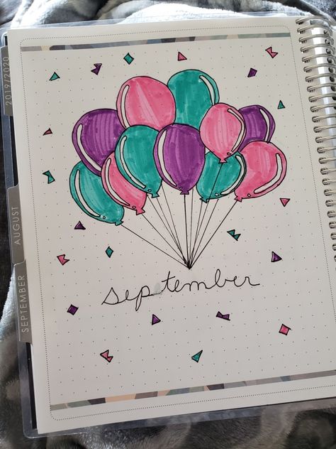 Birthday Bullet Journal, October Journal, Journal Entry, September Birthday, Journal Themes, Planner Ideas, Journal Entries, Bullet Journal Inspiration, Bullet Journaling