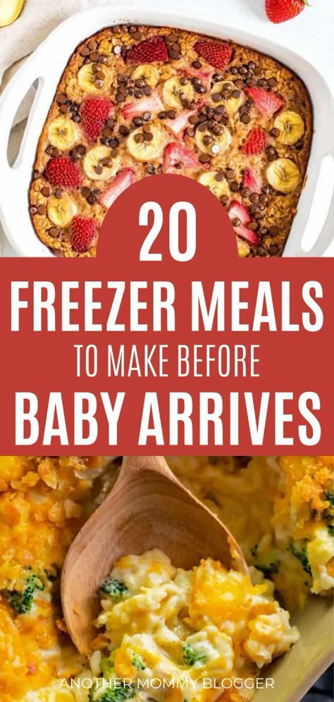 Pregnancy Freezer Meals, Freeze Meals, Freezer Meals For New Moms, Meals For New Moms, Freezer Dinners, Freezer Friendly Meals, Freezable Meals, Freezer Meal Planning, Make Ahead Freezer Meals