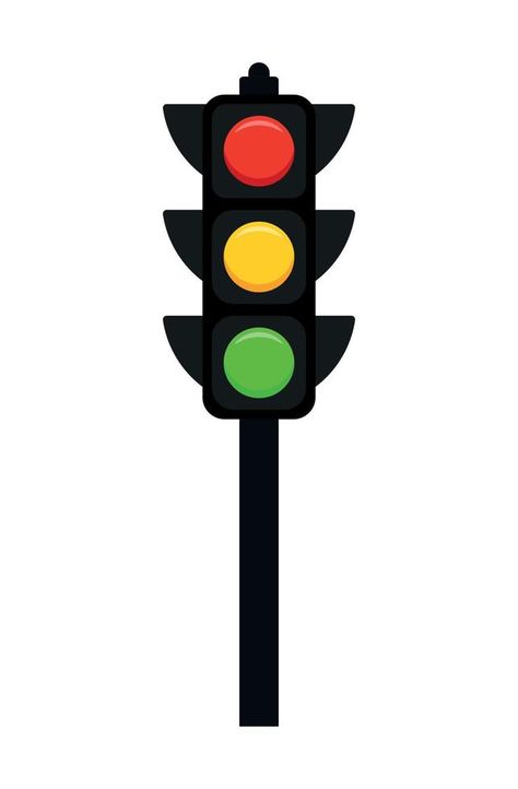 Traffic Light Icon Clipart in Animated Cartoon Vector Illustration Traffic Light Illustration, Traffic Light Clipart, Lego Vector, Baby Bus, Light Cartoon, Ppt Template Design, Light Icon, Traffic Signal, Traffic Lights