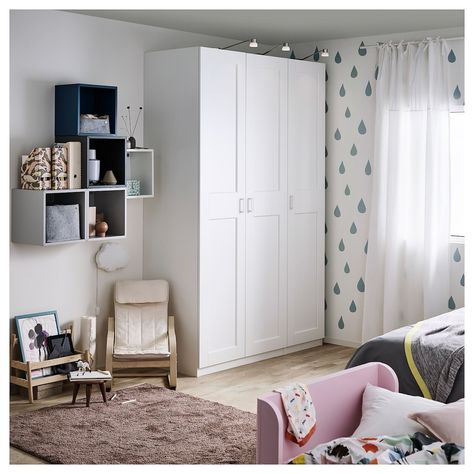 Dressing Pax, Two Panel Doors, Armoire Pax, Wardrobe Hinges, Pax System, Ideas Habitaciones, Wardrobe Systems, Ikea Pax Wardrobe, Pax Wardrobe