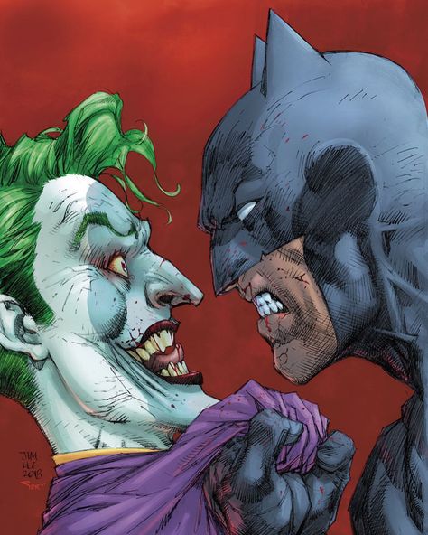 Batman Europa, Art Du Joker, Art Dc Comics, Batman And Joker, Batman Story, Funny Clown, Jim Lee Art, Batman Vs Joker, Joker Comic