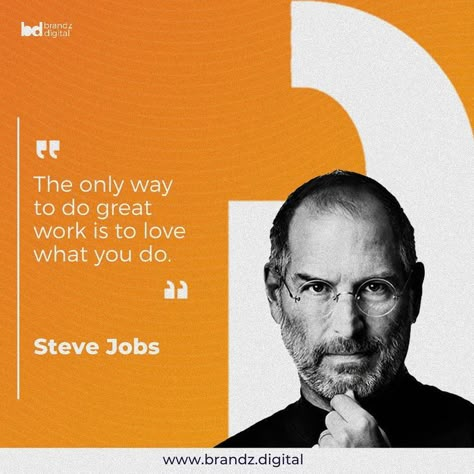 Steve-Jobs Quote Design Layout, Quote Layout, Promo Flyer, Social Media Branding Design, 광고 디자인, Social Media Advertising Design, Quotes Design, Media Design Graphics, Technology Industry