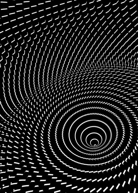 1. Mira el centro de la espiral fijamente durante 30 segundos. 2. MIra el teclado! Illusion Gif, Art Optical, Mc Escher, Optical Art, Art Disney, Illusion Art, Trippy Art, Dieselpunk, Op Art