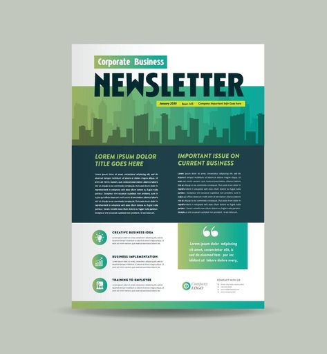 Business Newsletter Design, Newsletter Content Ideas, One Pager Design, Newsletter Design Layout, Newsletter Design Inspiration, Company Flyer, 보고서 디자인, Newsletter Layout, Monthly Journal