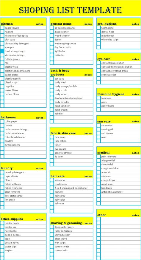 Printable Grocery List Template, Life Organization Binder, Master Grocery List, Grocery Checklist, Shopping List Template, Shopping Checklist, Grocery List Template, Grocery List Printable, Price List Template