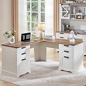 Home Office Corner Desk, Office Art Room, Executive Desk Set, Office Corner Desk, Office Sewing Room, Wood Corner Desk, Scrapbook Room Ideas, Office Vanity, Small Sewing Rooms