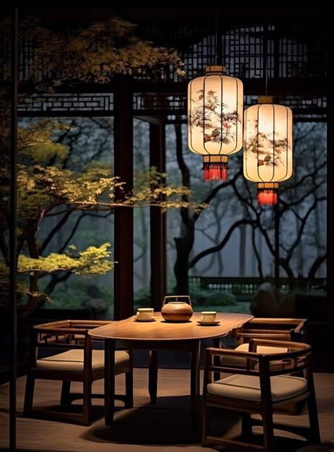 Snowskin Mooncake, Chinese Tea Room, Chinese Luxury, Chinese Tea House, Japan Vibes, Chinese Style Interior, Japanese Garden Landscape, Japanese Home Design, Chinese House