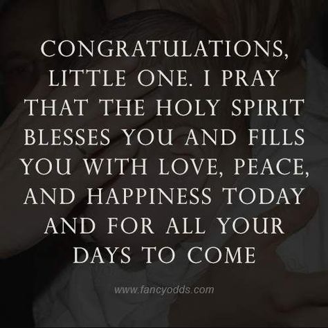 Congratulations, little one. I pray that the Holy Spirit blesses you and fills you with love, peace, and happiness today and for all your days to come. Happy Baptism Day Quotes, Baptism Card Messages, Christening Quotes, Baptism Quotes, Baptism Card, Wow Words, Getting Baptized, Too Late Quotes, Mommy Quotes