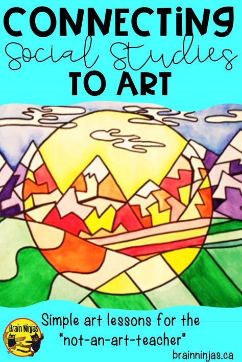 Use art to connect students to their social studies lessons. Find out some of the ways you can integrate art and social studies with these great tips and get a free lesson to try! #artlessons #socialstudieslessons Integrate Art, Ancient Greece History, Greece History, Social Studies Projects, Social Studies Lesson Plans, Social Studies Notebook, American History Lessons, Social Studies Unit, 5th Grade Social Studies