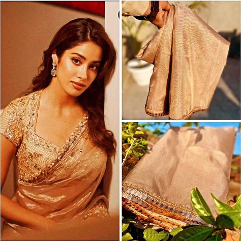 Pure handloom tisshu silk saree hand woven work premium quality the heart of banaras #banarsibrides #banarasibridal #thehandloom #banarsisaree #tisshusaree #fashionstyle #sareelove #luxary #cheepprice #vairl #trendig Janhvi Kapoor Saree, Silk Saree Bollywood, Gold Saree Blouse, Tissue Silk Saree, Saree Bollywood, New Saree Blouse Designs, Lace Saree, Traditional Blouse Designs, Latest Model Blouse Designs