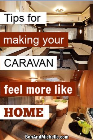 Making your caravan interior more homely means that you can enjoy the time that you're travelling in your caravan, without feeling like a visitor in your own space. These tips for making your caravan interior more like home are simple and easy and will have you relaxing in your own haven quickly. #caravaninterior #caravanaustralia Living In Caravan, Touring Caravan Hacks, Caravan Set Up, Static Caravan Decorating Ideas, Caravan Must Haves, Caravan Decor Ideas, Small Caravan Interior Ideas, Touring Caravan Interior Ideas, Caravan Decorating Ideas