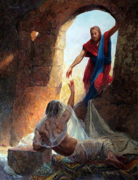 Raising Lazarus Jesus And Lazarus, Raising Lazarus, Mary Of Bethany, Luminous Mysteries, Jesus Has Risen, Jesus Our Savior, Pictures Of Christ, Jesus Praying, Prophetic Art