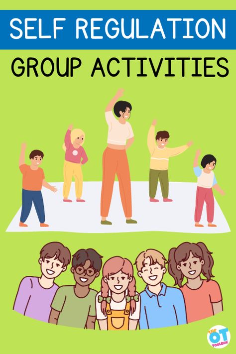 Perfect for classrooms and therapy groups, this blog post offers fun and effective strategies to enhance self-regulation skills in children. Explore sensory activities, mindful games, and more to create a focused and calm learning environment. Check out our post for innovative ideas and printable resources. #SelfRegulation #KidsActivities #ClassroomFun" Group Activities For Kids, Social Group Activities, Self Regulation Activities, Regulation Activities, Emotional Regulation Activities, Playgroup Activities, Group Therapy Activities, Kids Building, Zones Of Regulation