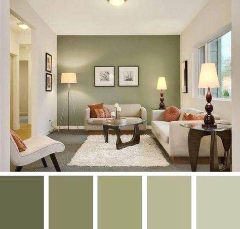 Good Living Room Colors, Room Color Combination, Living Room Wall Color, Room Wall Colors, Living Room Color Schemes, Green Walls, Room Paint Colors, Room Color Schemes, Brown Living Room